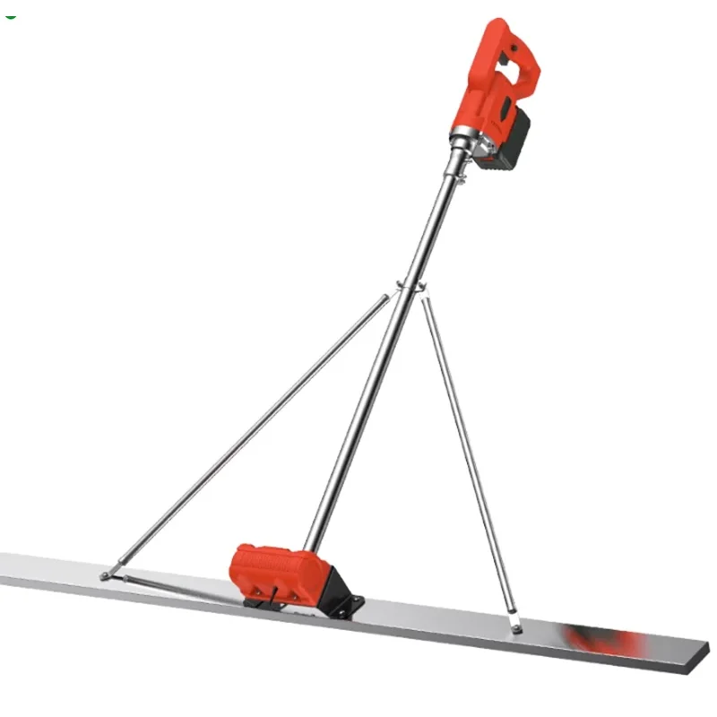 100 سنتيمتر الكهربائية ملمع الخرسانة مستوى الطابق الاهتزاز حاكم هاون هزاز المرامل آلة تسوية الخرسانة مع البطارية