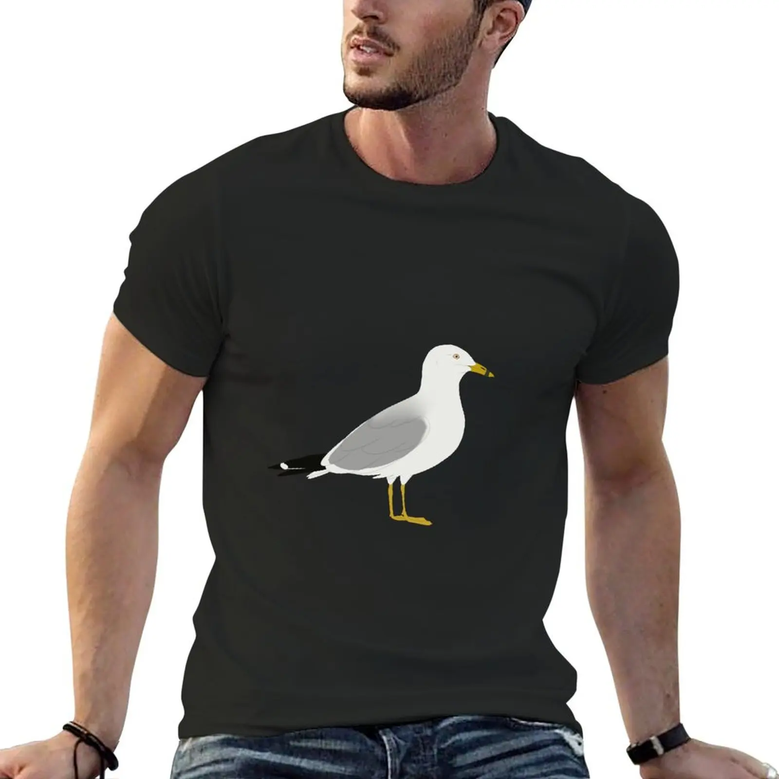 Ring Billed Gull T-Shirt kawaii clothes man clothes animal prinfor boys designer shirts heavyweight t shirts for men