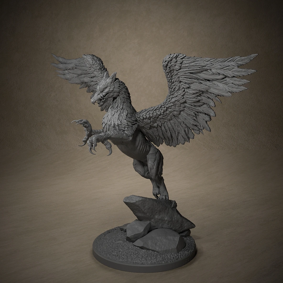 Moon grifo-miniaturas de resina, figuras en miniatura para juegos de mesa, decoraciones para sala de juegos, Halloween, regalos de navidad