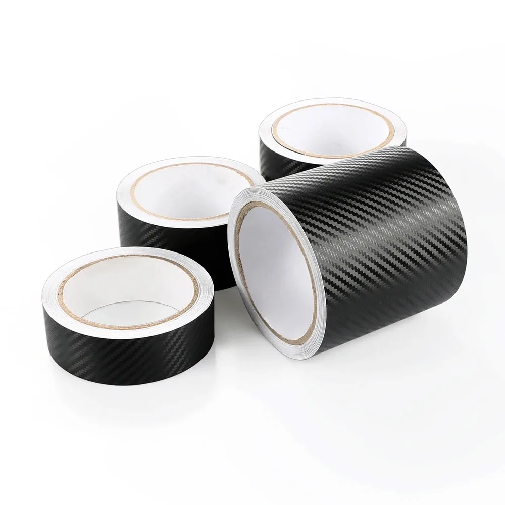 3D Koolstofvezel Sticker Autodrempel Beschermfolie Anti Kras Slijtvaste Waterdichte Matte Sticker voor Auto Body Styling