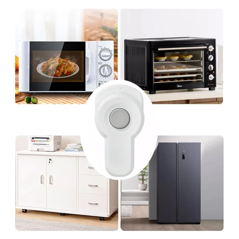 Oven Front Lock Childproof Cabinet Cupboard Lock Refrigerator Lock for Kids Safety Oven Lock Easy Installation A2UB