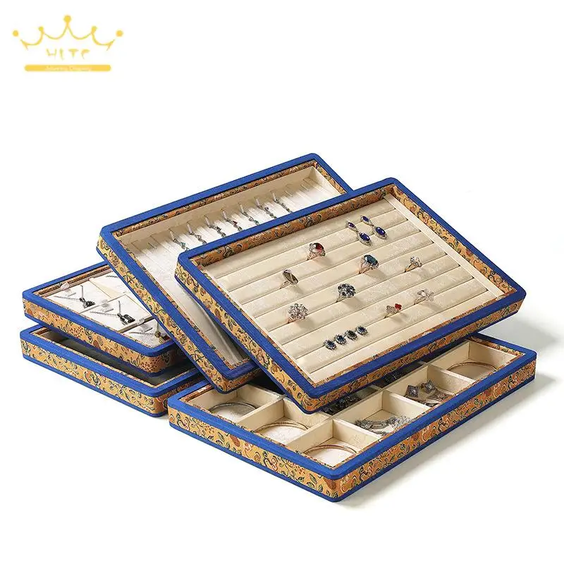 Vintage Jewelry Display Tray for Accessories Pendant Necklace Ring Ornament Display Prop Traydesktop Accessories Collection