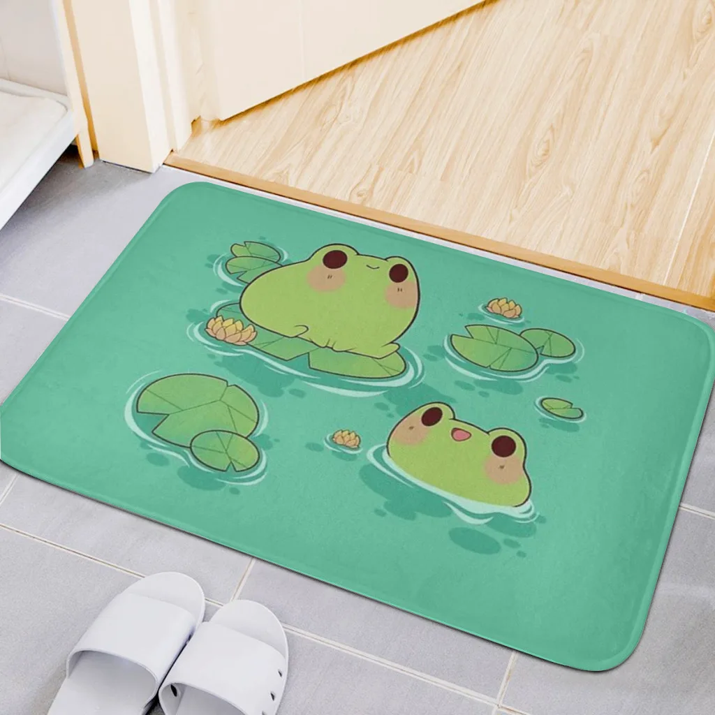 

Froggies by the water Area Rug Carpet Rug for Living Room Bedroom Sofa Doormat Decor Game Non-slip Floor Mat