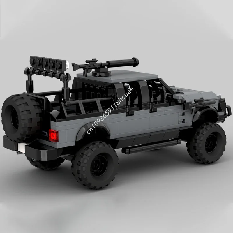412pcs MOC Fordes F-150 Raptor Apocalyptic Version City Champions Super Car Building Blocks DIY Christmas Toy Gift Assemble