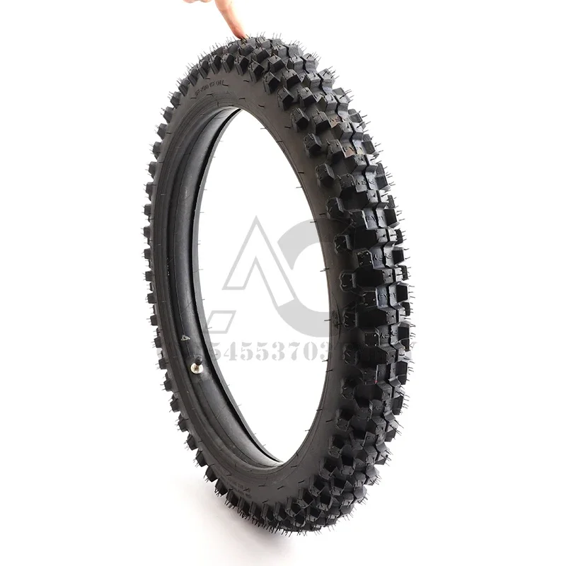 Off-Road Tires 90/100-14 70/100-17 with Tubes for Dirt Pit Bike Dirt Bike Motocross 14 Inch 17 Inch Front and Rear Wheels