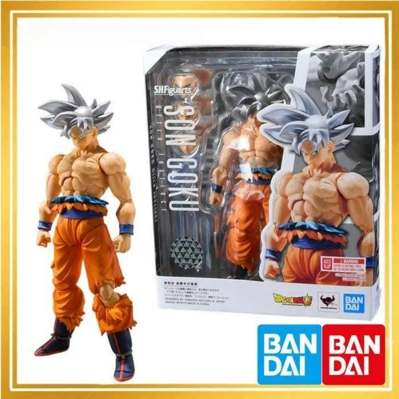 

SHF Sun Wukong's Free Ultimate Intention Gong White Hair Burst Clothes Soul Limited Dragon Ball Super Movable Model Figure