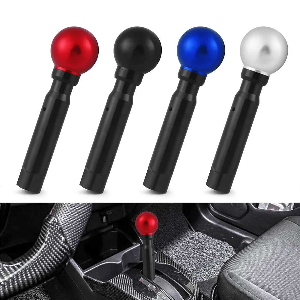 Car Gear Shift Knob Automatic A/T Shifter Lever Trim For Honda Fit For Jazz GK5 City GM6 Round Ball Button Shifter Knob Handle