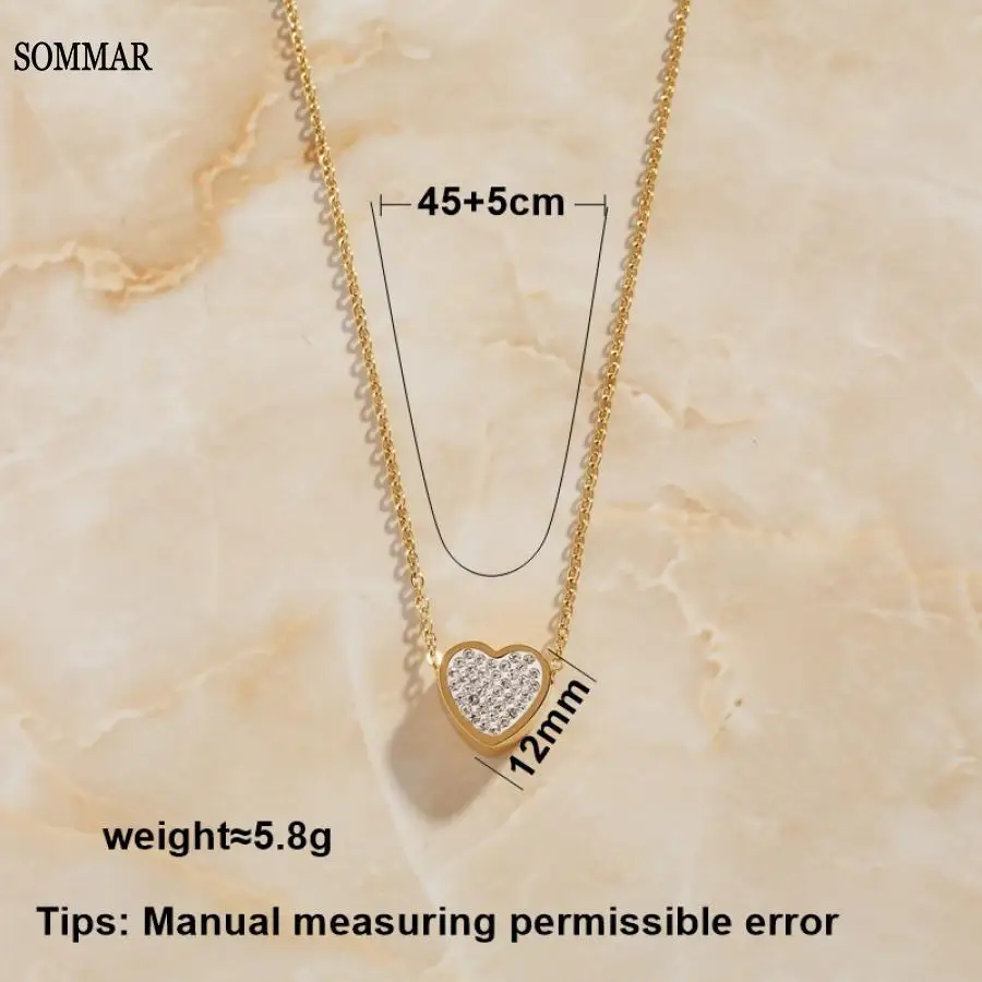 SOMMAR Vintage Love Gold color Female Friend necklaces & pendants Shining Love Ring tattoo choker Wholesale