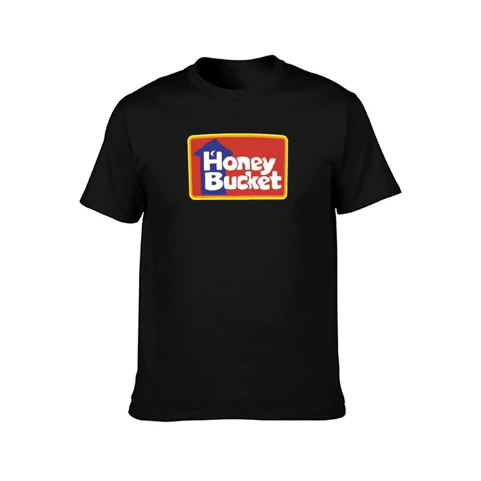 Honey Bucket outhouse logo portable restrooms T-Shirt Non-Shrink Basic Cotton T-Shirt