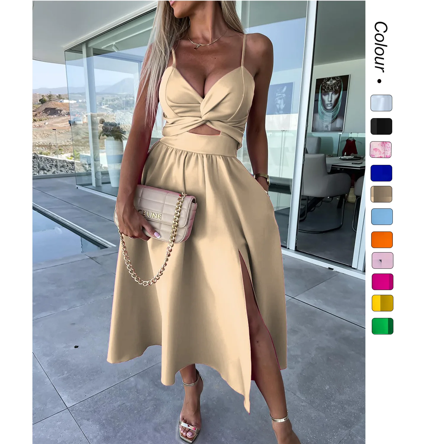 Mastering the Sweet Aroon Colored Low Cut Belted Dress: A Stylish & Budget-Friendly Guide