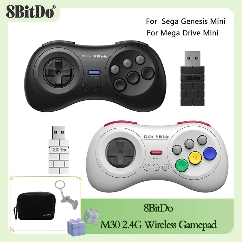 8Bitdo M30 2.4G Wireless Gamepad Game Controller for Original Sega Genesis/Sega Mega Drive - Sega Genesis Gaming  Accessories