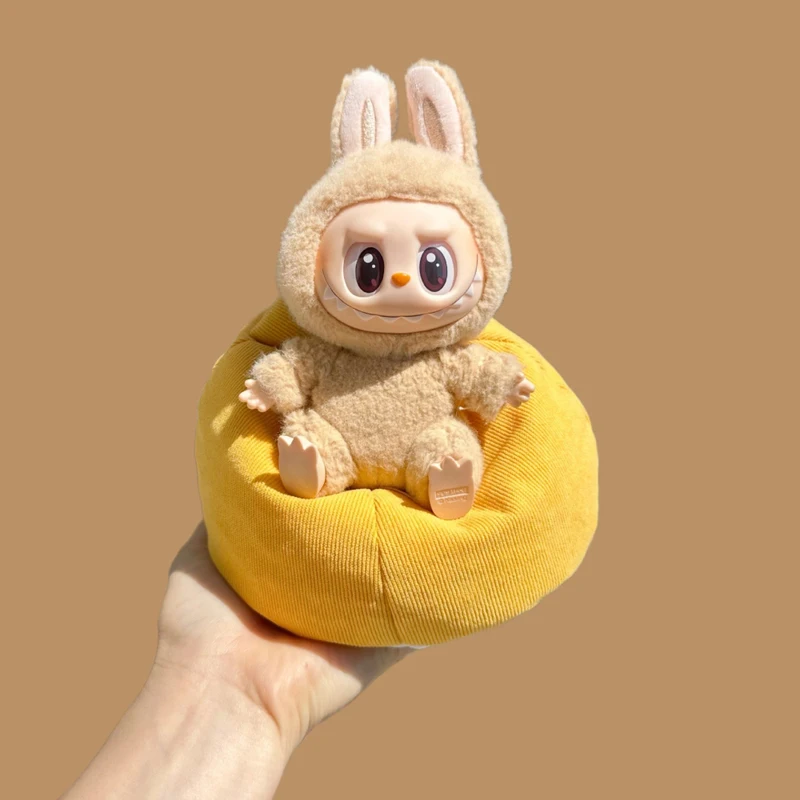 Labubu Divano per bambola per V1 V2 V3 Peluche Divano pigro Accessori di abbigliamento fai da te Divano letto morbido Giocattoli per bambini Regalo di compleanno