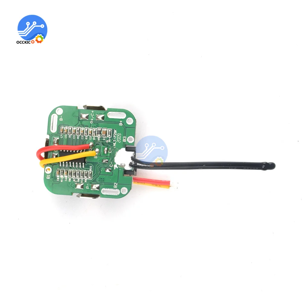 BMS 4S 14.8V Dual MOS 18650 Lithium Battery Charging Protection Board Li-ion Power Bank Charger with Wire