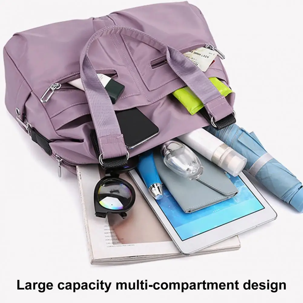 ผู้หญิงกระเป๋าสะพาย Multi-Pocket กระเป๋าแล็ปท็อป Messenger กระเป๋า Splash-proof Anti-Theft Work Travel Tote กระเป๋า Messenger