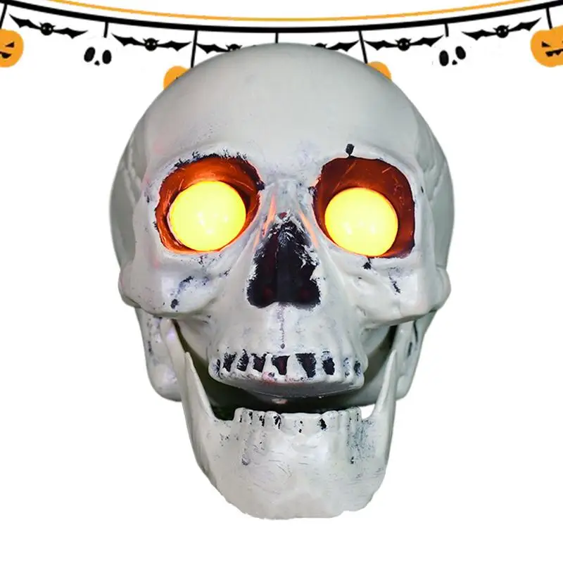 Halloween lampu Jalur tangan kerangka surya lampu surya Halloween lengan tengkorak pasak efek suara lampu pancang taman Halloween