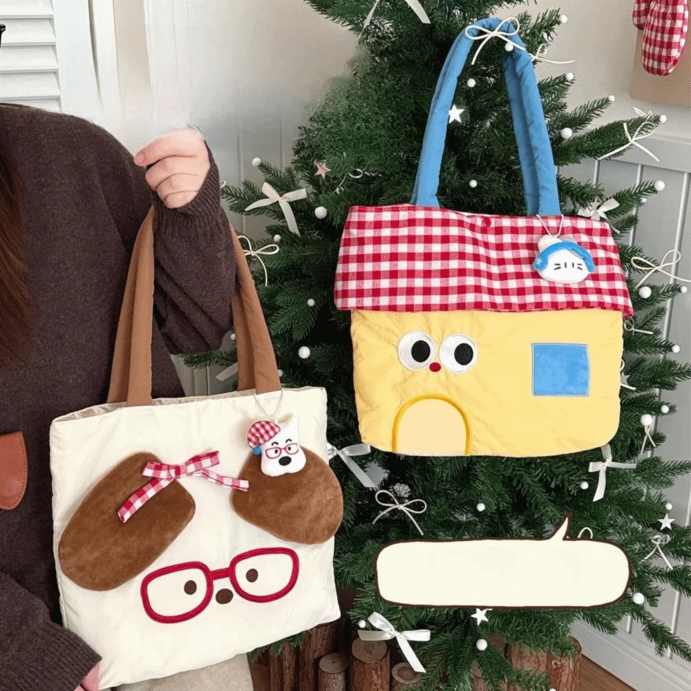

Fashion Kawaii Cartoon Canvas Handbag Japanese Style Sweet Embroidered Tote Bag Lovely Cloth Cute Shoulder Bag Girls