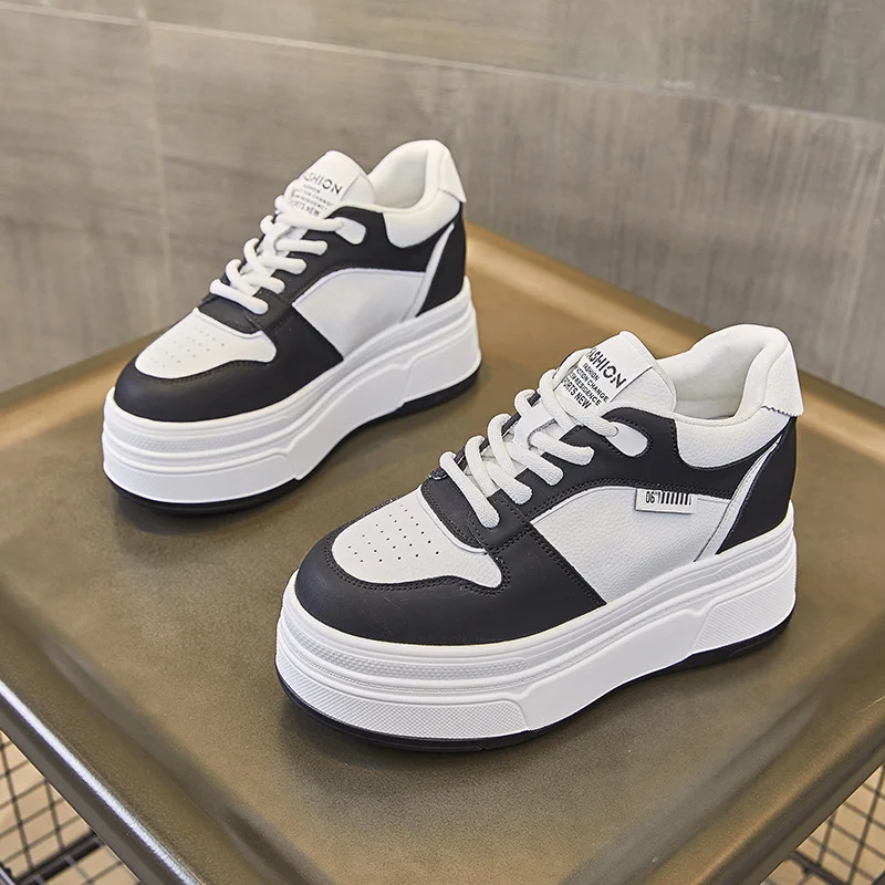 9CM Genuine Leather 2025 Brand – Platform Sneakers Chunky recenzja i cena