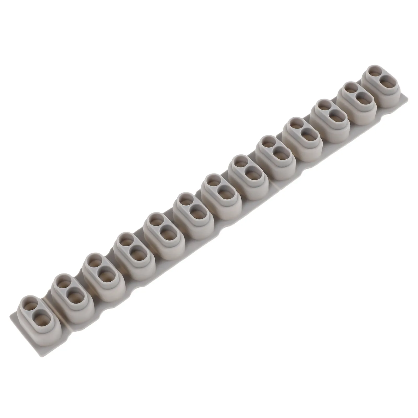 Silicone Conductive Electronic Keyboard Contact Strip 12-Key Replacement Pads High Conductivity Key Contact Sheet Repair