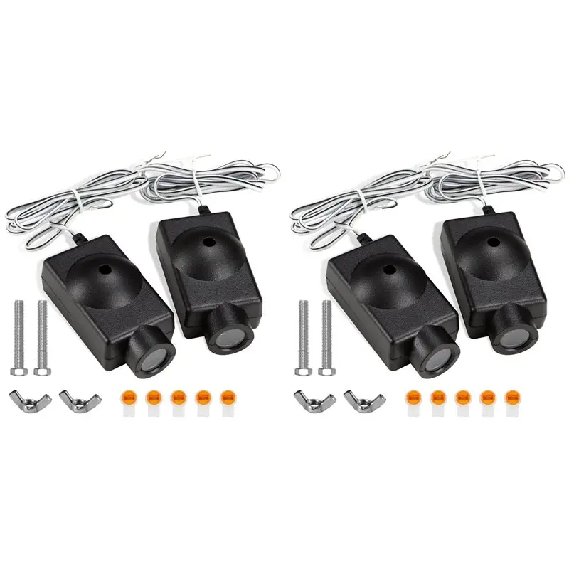 

【NECESSITY】4X 41A4373A Safety Sensor Eyes For Liftmaster, 41A4373A Garage Door Openers Safety Sensors For Craftsman/For Chamberl