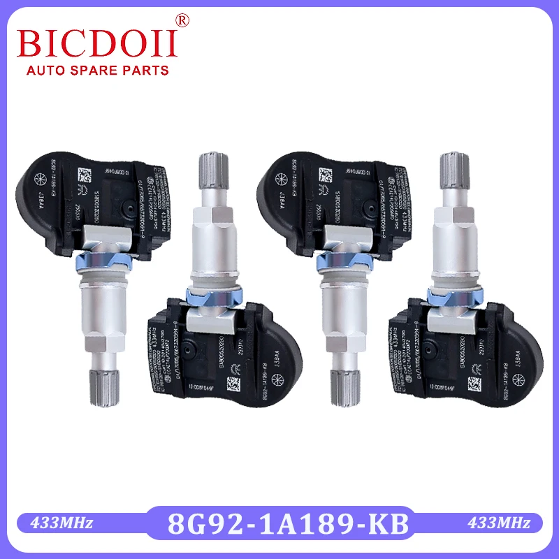 8G92-1A189-KB نظام مراقبة ضغط الإطارات لفورد جالاكسي (WA6) 1.6 1.8 2.0 S-MAX (CJ/WA6) 433MHz TPMS الاستشعار 8G921A189KB