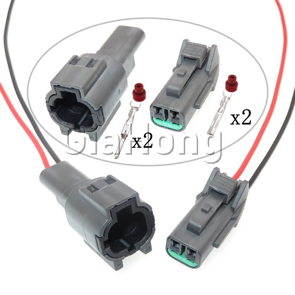 1 Set 2 Ways Starter Parts PB015-02850 Car Waterproof Connector Automobile Wiper Sprayer Sealed Socket 7123-8520-40 7222-8520-40