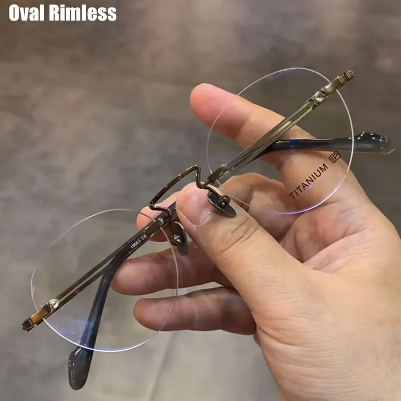 

Оправы для очков ручной работы: овальные, круглые, без оправы, ультралегкие, титановые, модные, для чтения, унисекс