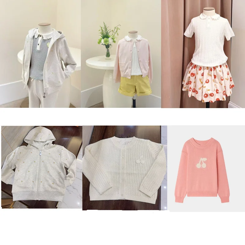 

Children's Hoodies bp Fashion Kids Sweatshirt and Pant Set Girl Knitted Sweaters 2026 New Spring Long Sleeve Cardigan Outwear
