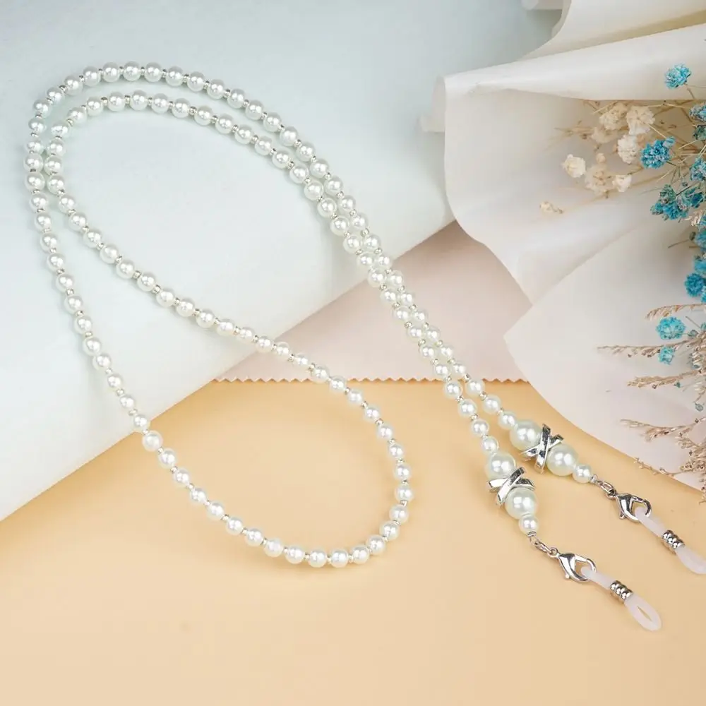 

Imitation Pearl Reading Glasses Chain Glasses Accessories Eyewear Tool Sunglass Lanyard Straps Beaded Chain 6 Colors