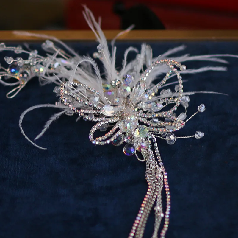 Coiffure de mariée, nouvelle épingle à cheveux à pampilles, Style coréen, robe de mariée élégante Super Mori, accessoires pour cheveux, accessoires de mariage