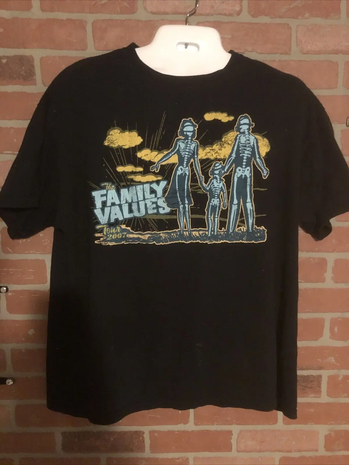 Korn семейные ценности концертный тур 2007-черная футболка Размер 2xl без запаса!