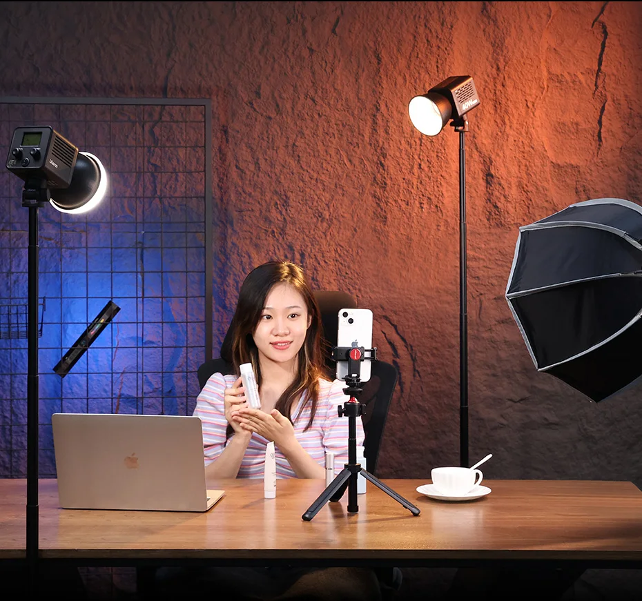 Ulanzi L023 40W Pro Videoleuchte Mini Bowens Mount COB Licht Bi-Color 2500-6500K 3400mAh Videoleuchte für Fotografie – Detail 14