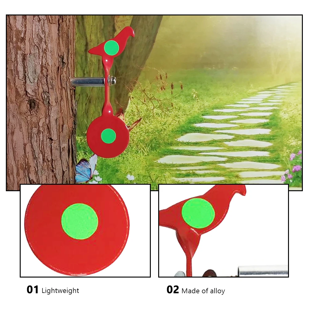 

Shooting Training Target Tree Mounted Durable Hanging Targets Practice Alloy Metal