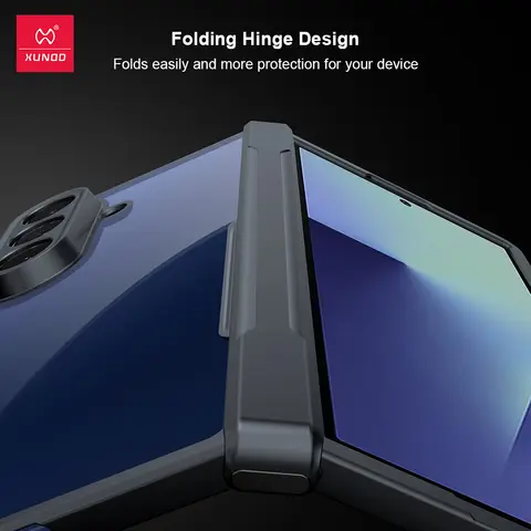 Xundd For Samsung Galaxy Z Fold 7 Case For Galaxy Z Flip 7 Shockproof Phone Case Z Fold 7 Transparent Case Anti-Yellowing Case
