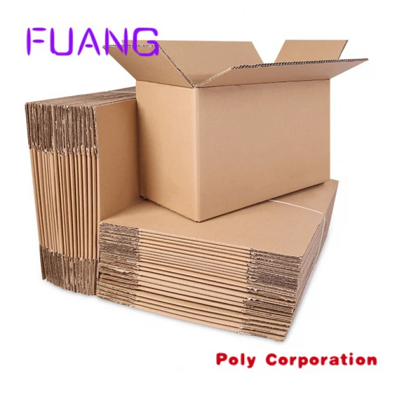 Custom  Custom Strong Cardboard Shipping Boxes Wholesale Corrugated Cartons Mailing Moving Shipping Boxes packing box for small 