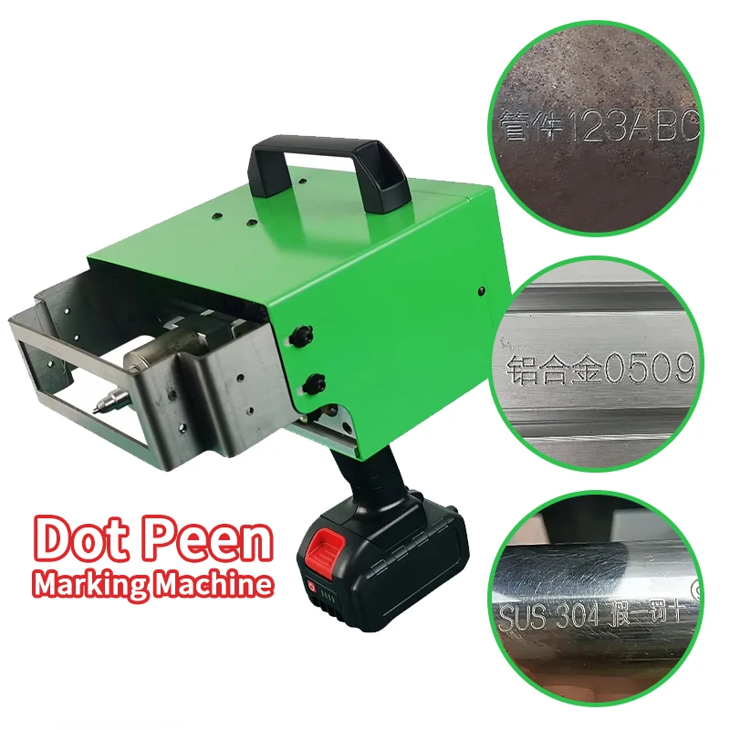 Portable Handheld DOT Peen Marking Machine for Vehicle Chassis Number Engraving