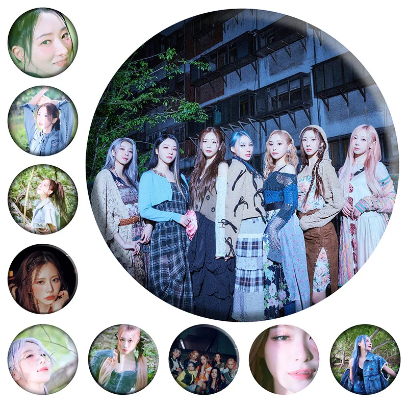 Kpop Dreamcatcher Apocalypse From Us Round PVC Brooch Badge Mirror Pendant Keychain Keyring Bag Accessory Dami Jiu SuA Fans Gift