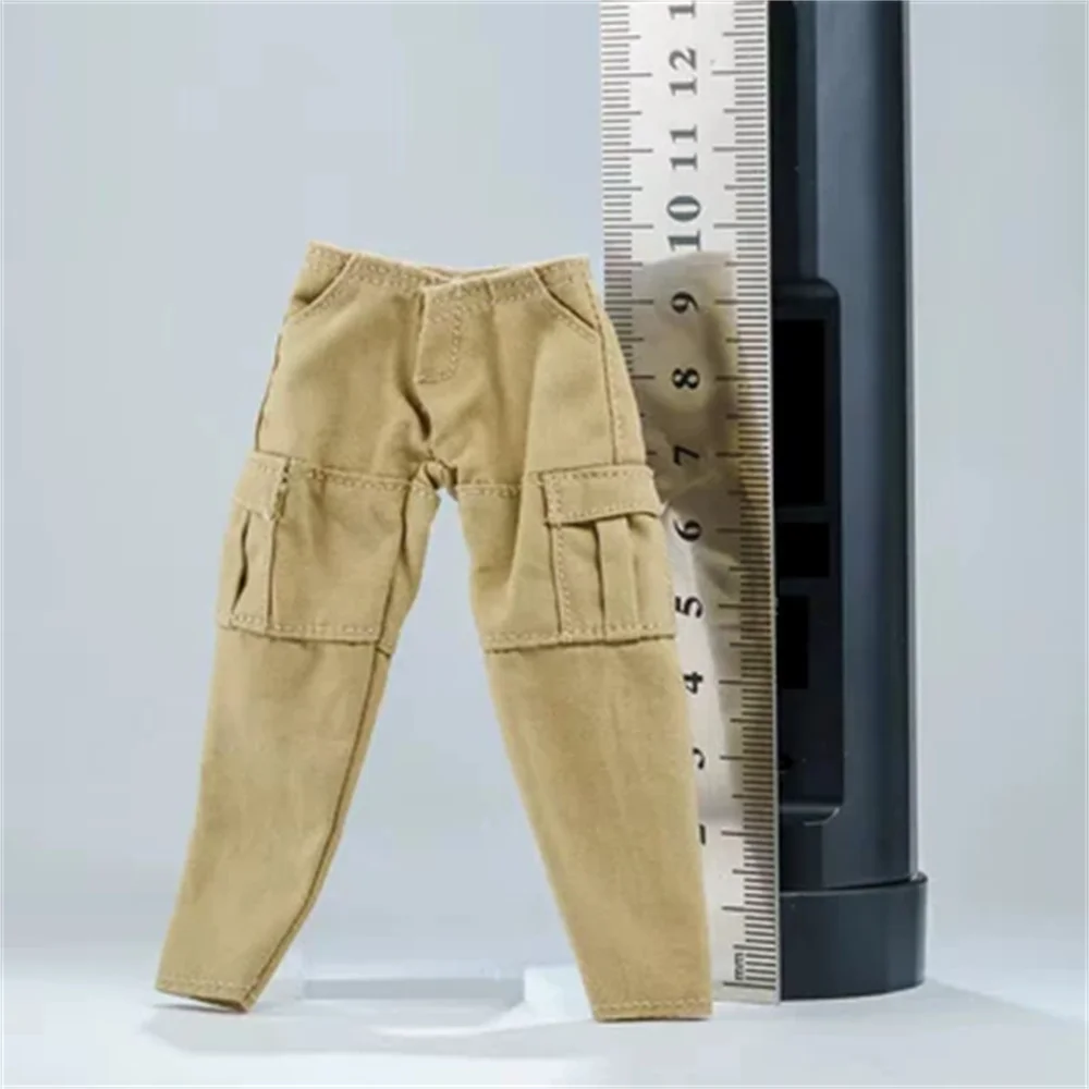 Man Pants 1/12 Green black brown Khaki Workwear Trousers Clothes For 6'' Male Action Figure Strong  Body Toy