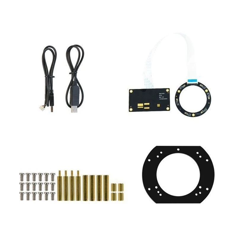 AB25-ROS Linux Compatible For AI Voice Robot 6-Mic Array Far-Field Microphone Module 6M Pickup 360° DOA Echo Cancellation