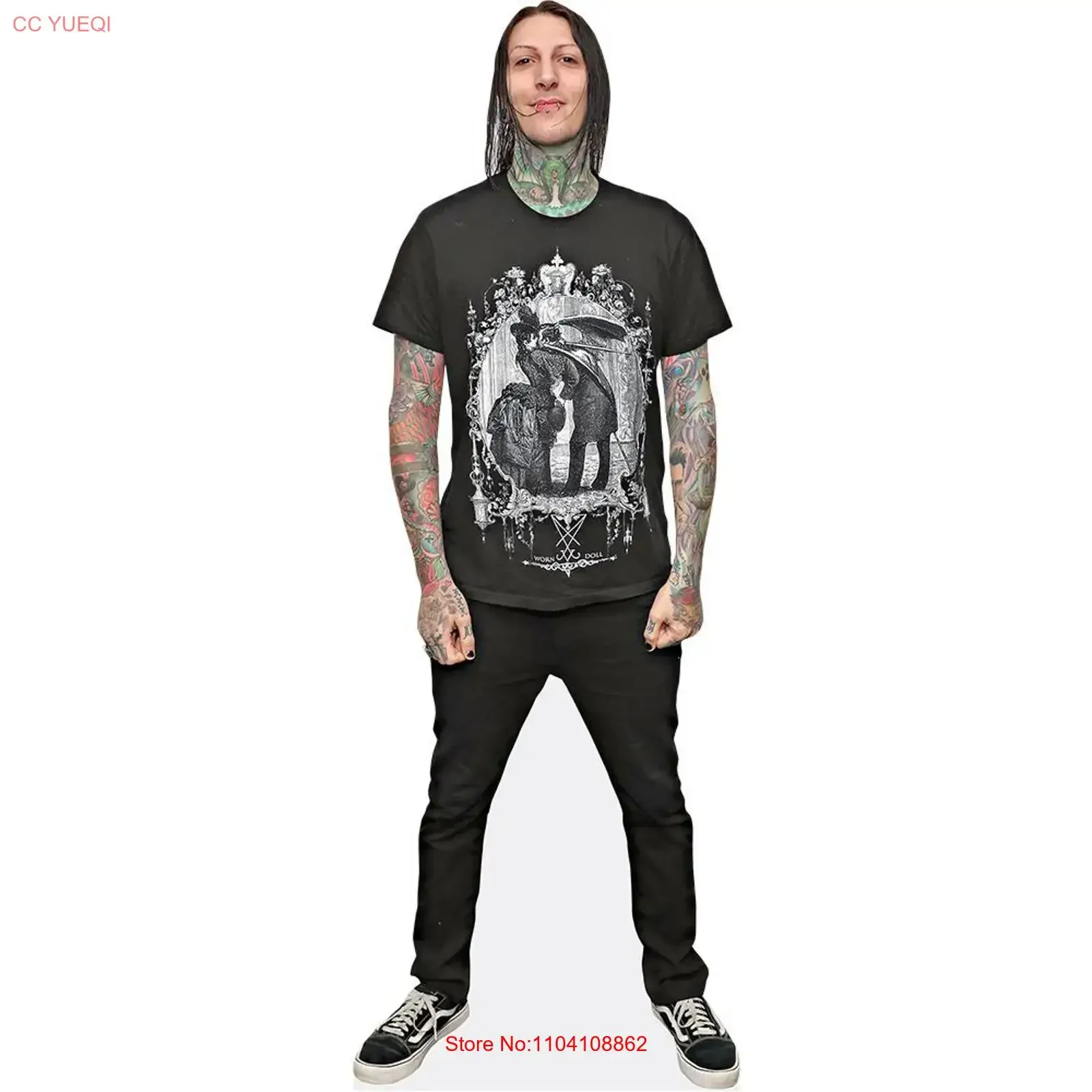 Chris Cerulli T Shirt Life Size Cutout vintage Washed Comfortable Casual Stylish Top For Everyday Wear designer clothes graphic