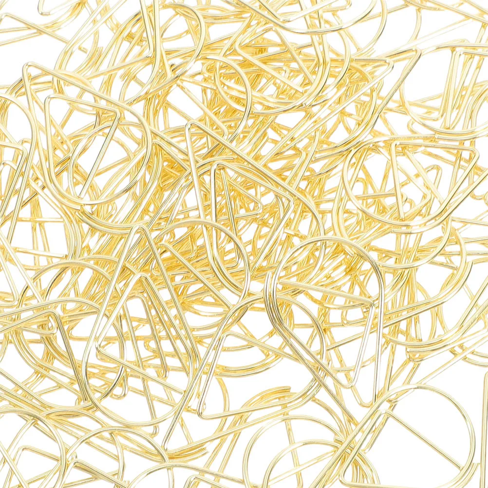 200 Stück kreative Büroklammern aus Metall, elegantes Design, Lesezeichen, Planer, Clip-Organizer, Metallklammern für Papier, winzige Clips zum Basteln