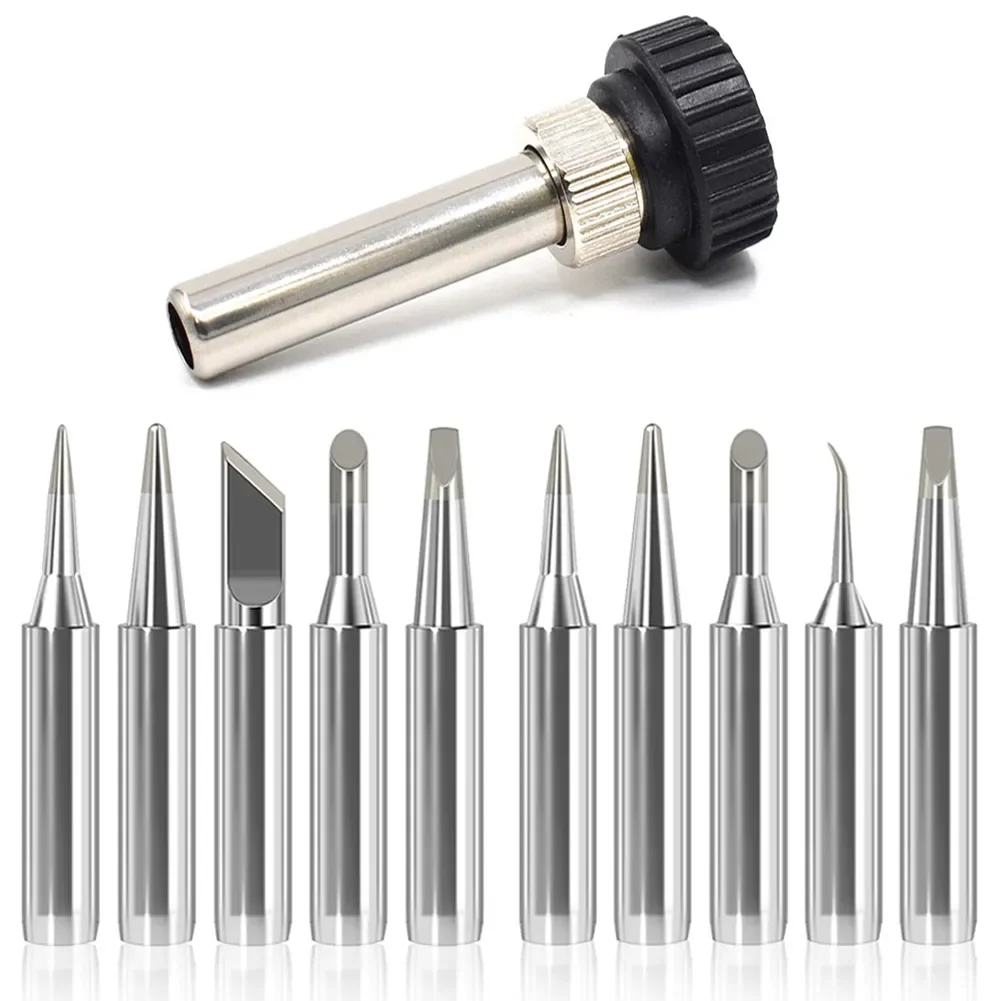 

Handle Soldering Tips For Station 898D Solder 852D 937D HAKKO Iron Adapter ESD Iron 936 Tip Iron Cannula Casing+5Pcs 907