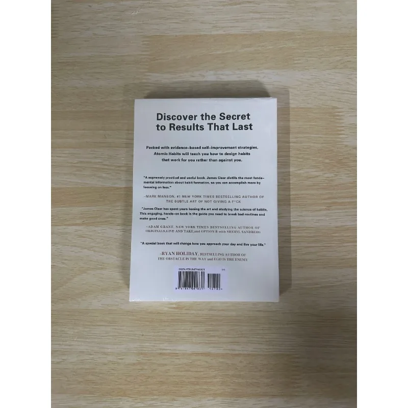 البيع الجديد لجيمس كلير طريقة ثابتة سهلة لبناء عادات جيدة كسر الأشخاص السيئين وكتب التحسين الذاتي العادات الذرية