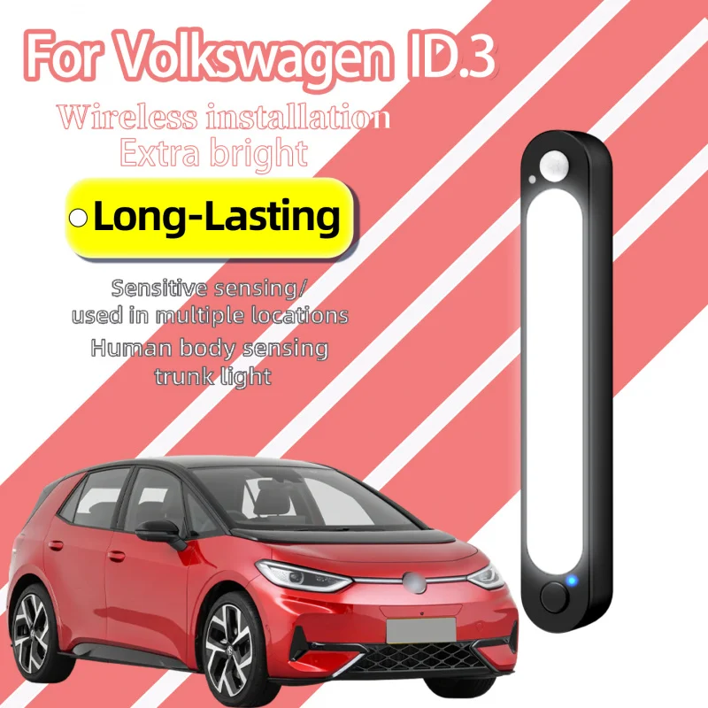 For Volkswagen ID.3 Pure Electric Hatchback Trunk Lamp Wireless Magnetic Rechargeable Motion Sensor LED EV Rear Trunk Light