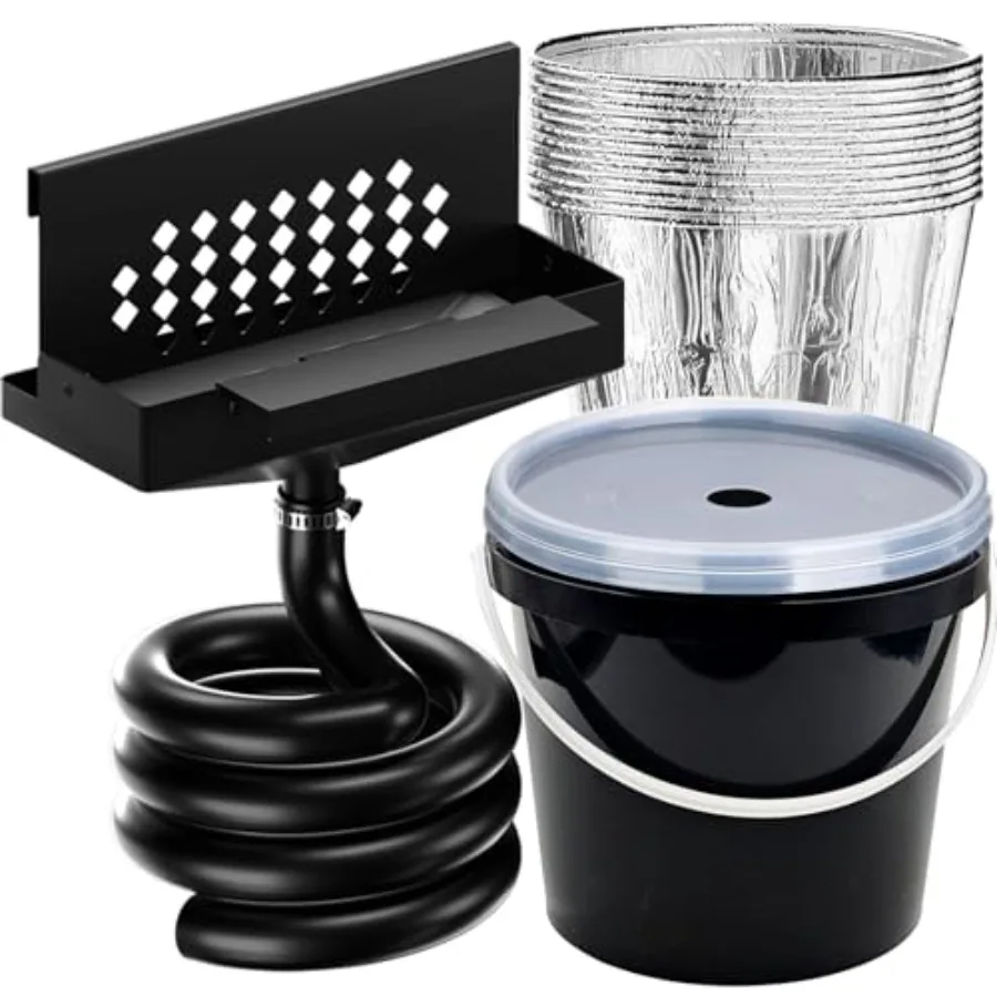 

Система дренажа жира для Blackstone: улучшенная система сбора жира, контейнер для жира с прозрачной крышкой, воронка для жироуловителя, 12 штук в упаковке