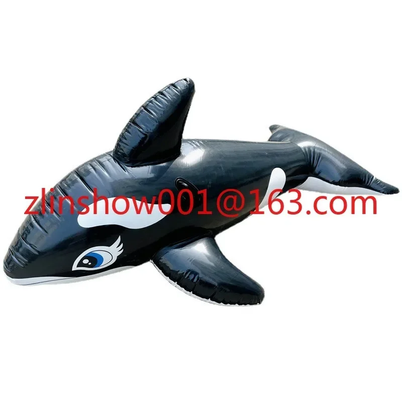 

Аквапарк, плавательное кольцо, Надувное крепление для взрослых, дельфин, черный Кит, серфинг