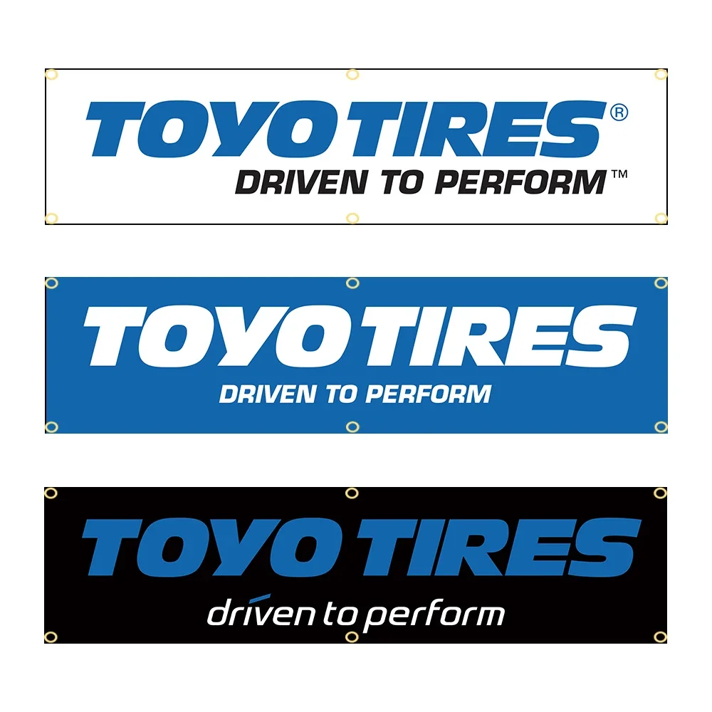 

60X240cm Toyo Tires Banner Flag Polyester Printed Garage or Outdoor Decoration Tapestry