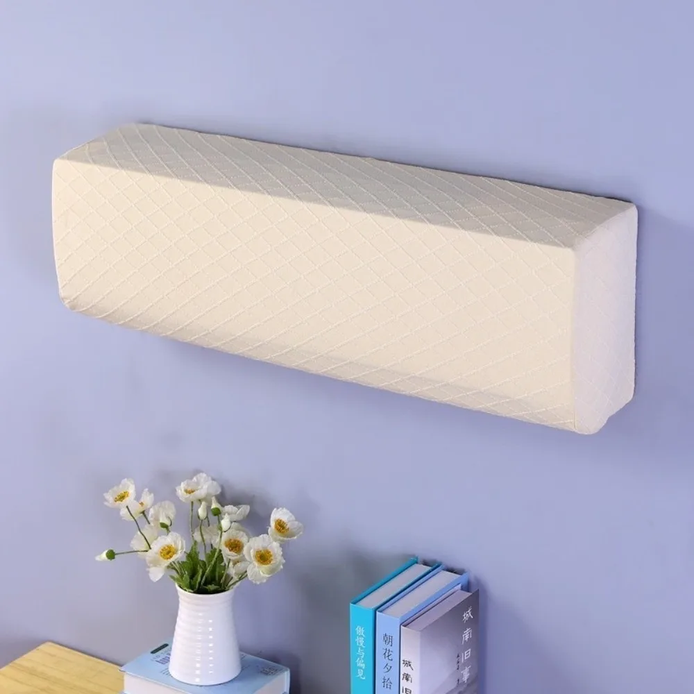 All-Inclusive Conditioner Dust Cover Diamond Grid Pattern Solid Color Air Conditioner Protection Cover Universal Wall Air