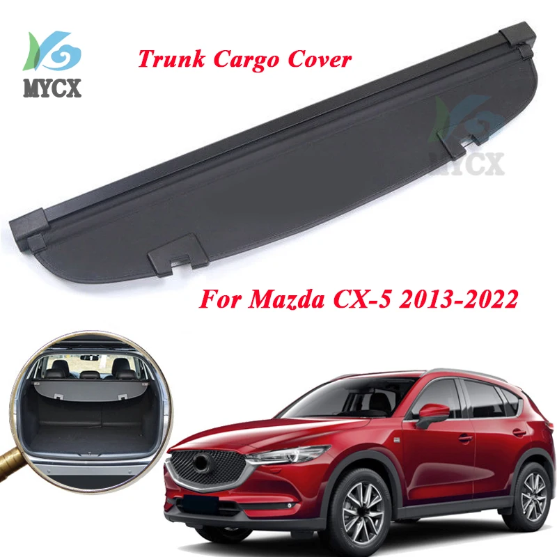 

Trunk Cargo Cover For Mazda CX-5 CX5 2013-2022 Security Shield Rear Luggage Curtain Retractable Partition Privacy Car Accessorie