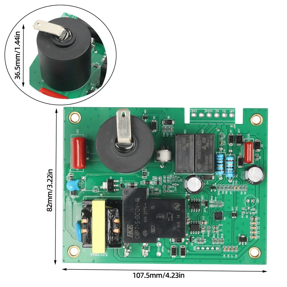 Green Abs 10.75*8.2*3.65cm RV Stove Ignition Control Module Board With Electrode Kit 12V DC For Camper Car Accessories