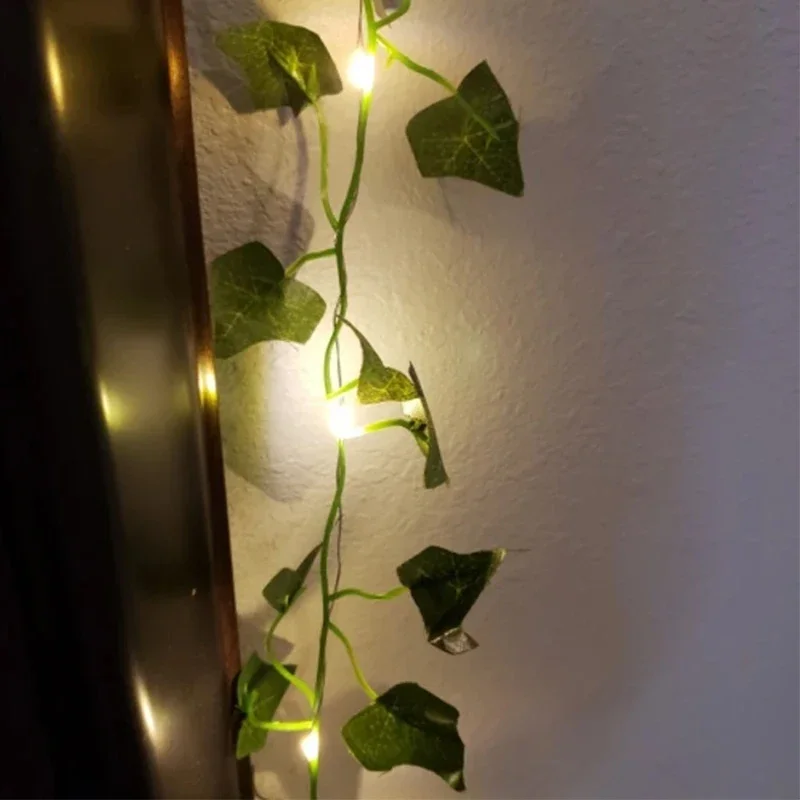 Knipperende 2M Led Ivy Vine String Lights 2aa Of 3aa Batterij Werkende Led Blad Slinger Kerst Voor Thuis Bruiloft Decoratieve Verlichting